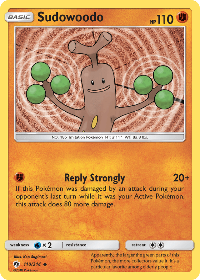 Sudowoodo — Lost Thunder #110