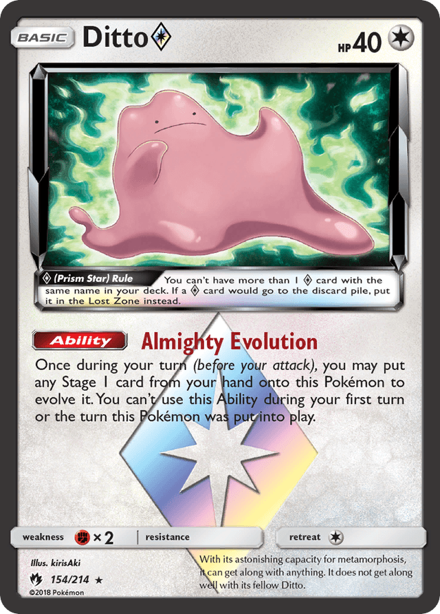 Ditto ◇ — Lost Thunder #154