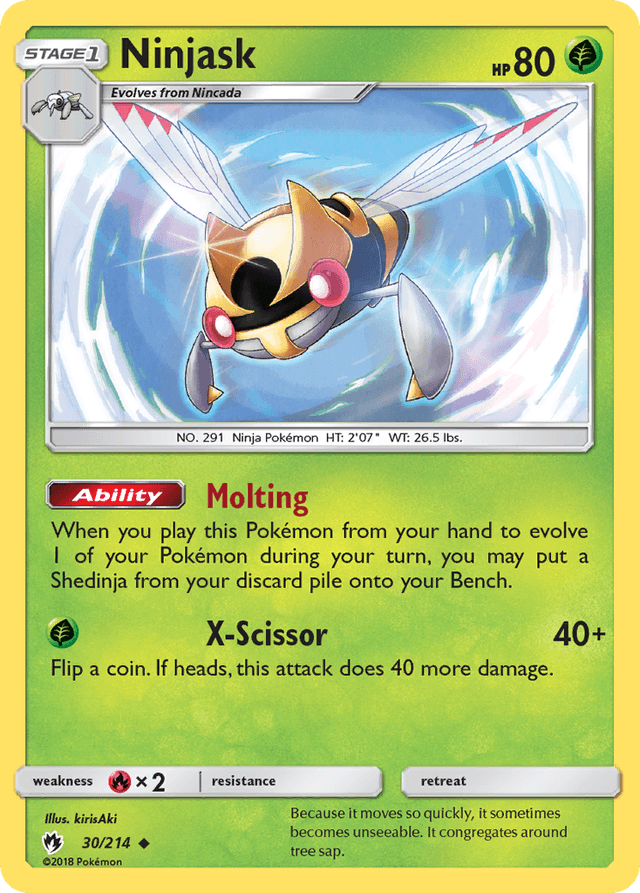 Ninjask — Lost Thunder #30