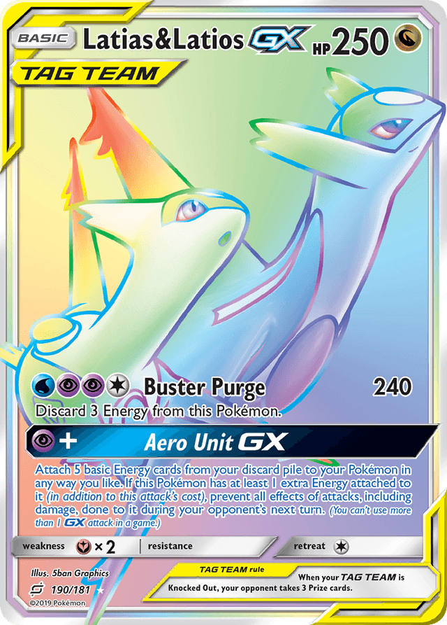 Latias & Latios-GX — Team Up #190