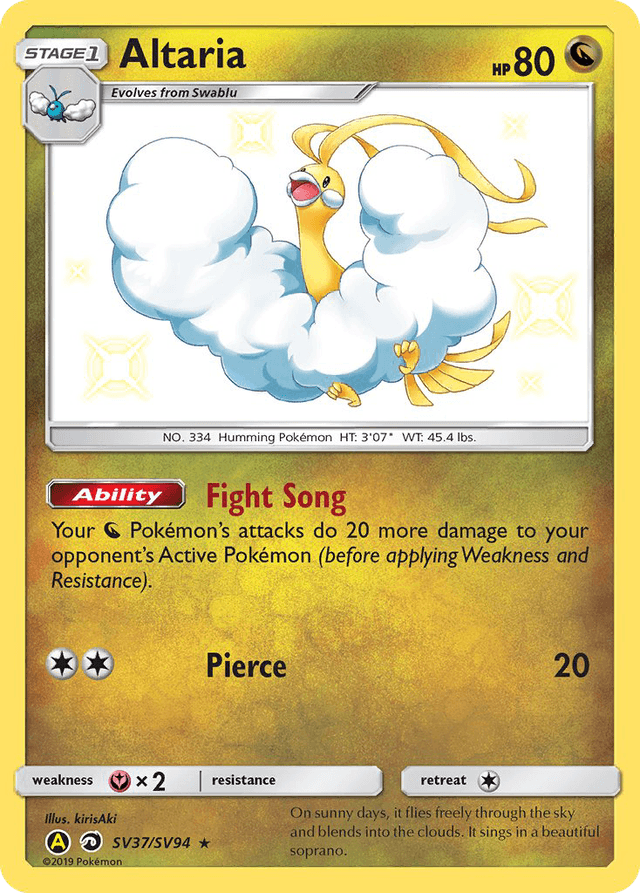 Altaria — Hidden Fates Shiny Vault #SV37