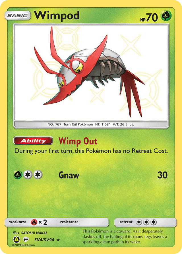 Wimpod — Hidden Fates Shiny Vault #SV4