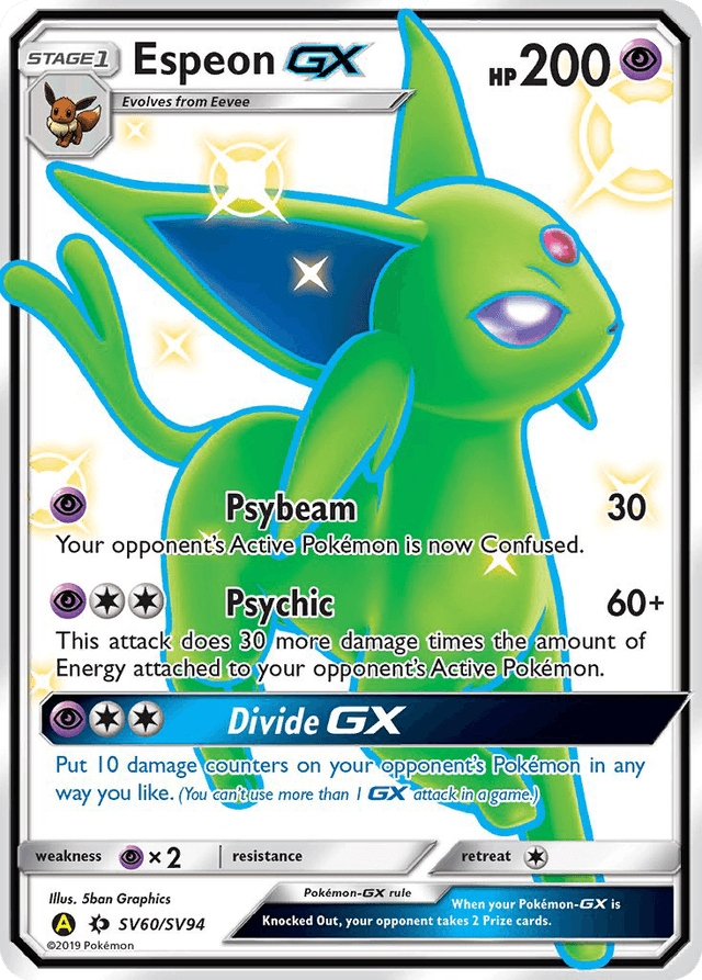 Espeon-GX — Hidden Fates Shiny Vault #SV60
