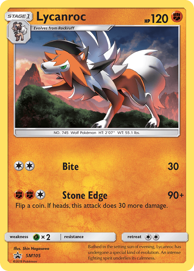 Lycanroc — SM Black Star Promos #SM105