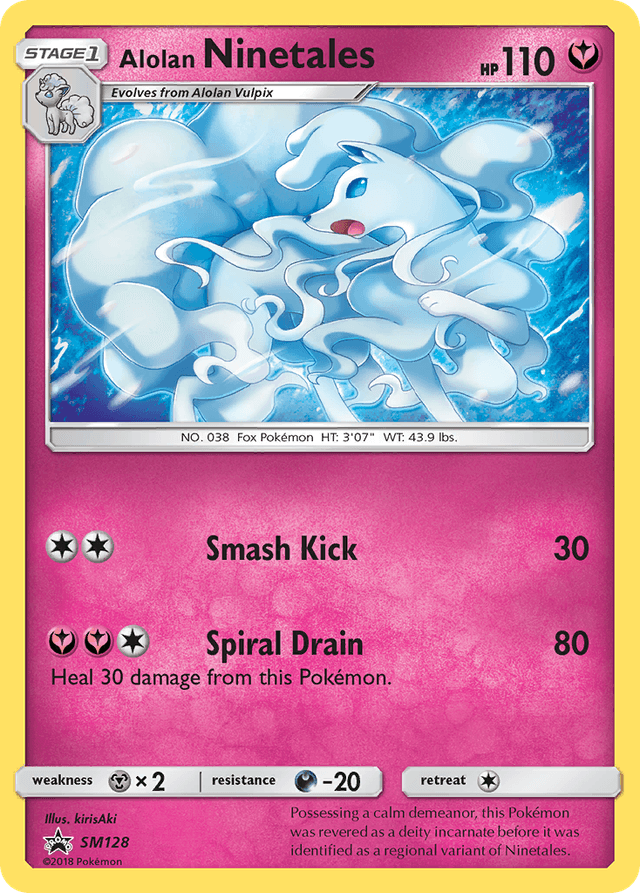 Alolan Ninetales — SM Black Star Promos #SM128