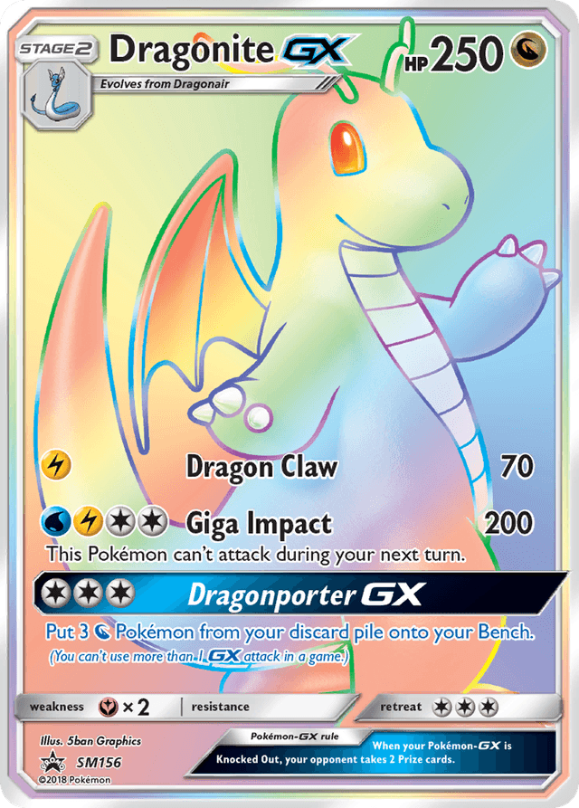 Dragonite-GX — SM Black Star Promos #SM156