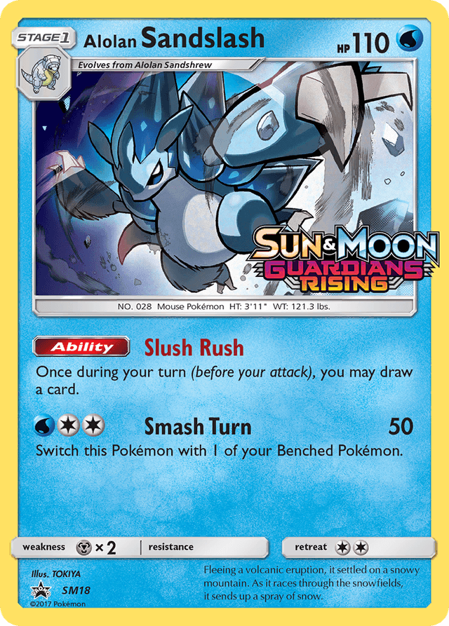 Alolan Sandslash — SM Black Star Promos #SM18