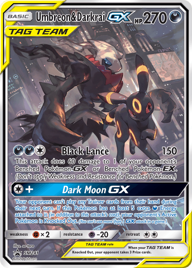Umbreon & Darkrai-GX — SM Black Star Promos #SM241
