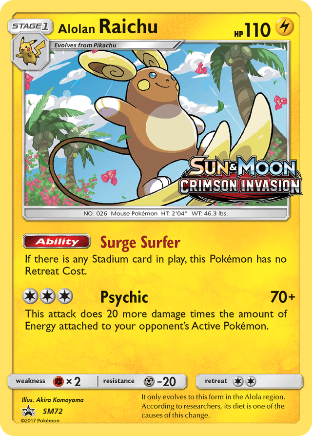 Alolan Raichu — SM Black Star Promos #SM72
