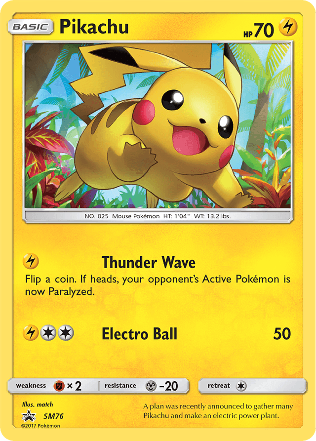 Pikachu — SM Black Star Promos #SM76