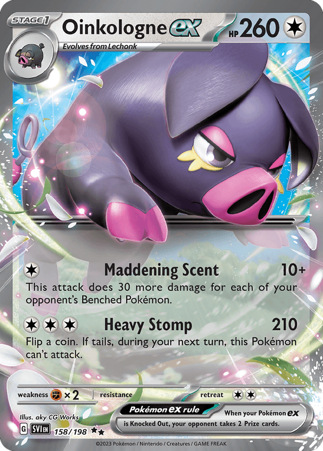 Oinkologne ex — Scarlet & Violet #158