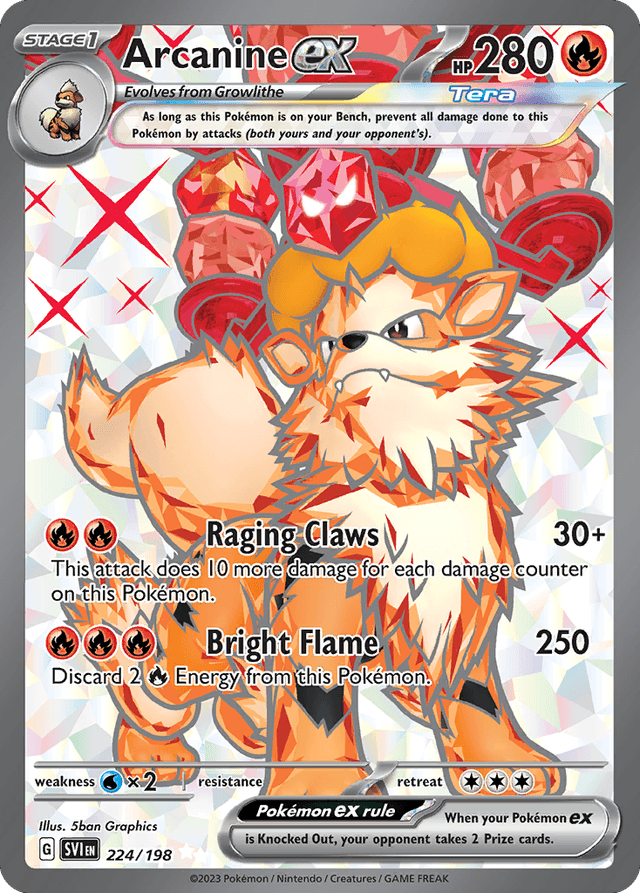 Arcanine ex — Scarlet & Violet #224