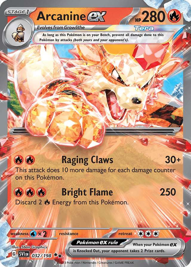Arcanine ex — Scarlet & Violet #32