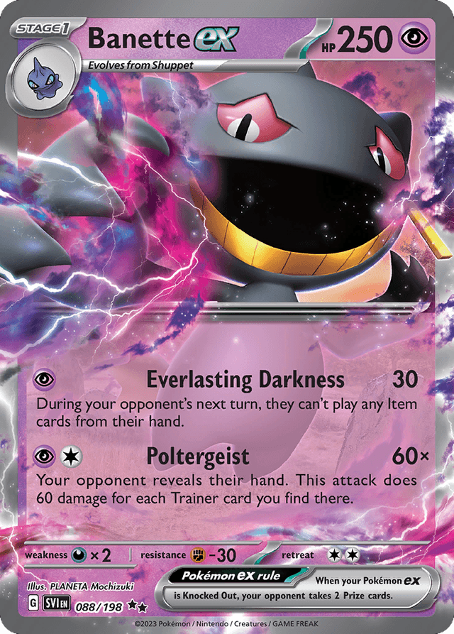 Banette ex — Scarlet & Violet #88
