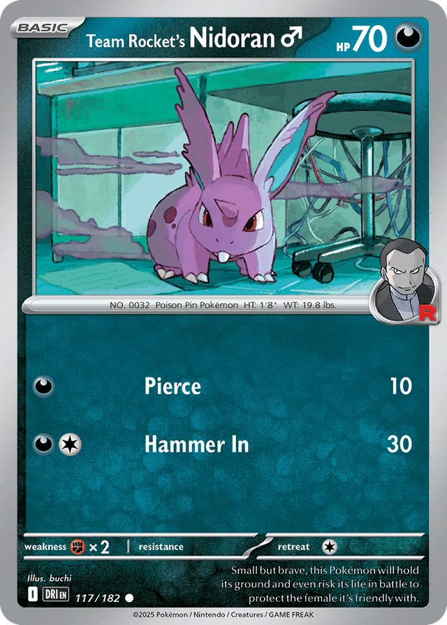 Team Rocket's Nidoran♂ — Destined Rivals #117