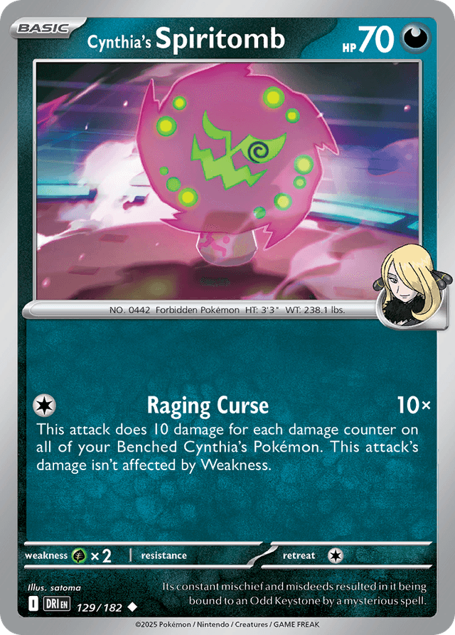 Cynthia's Spiritomb — Destined Rivals #129
