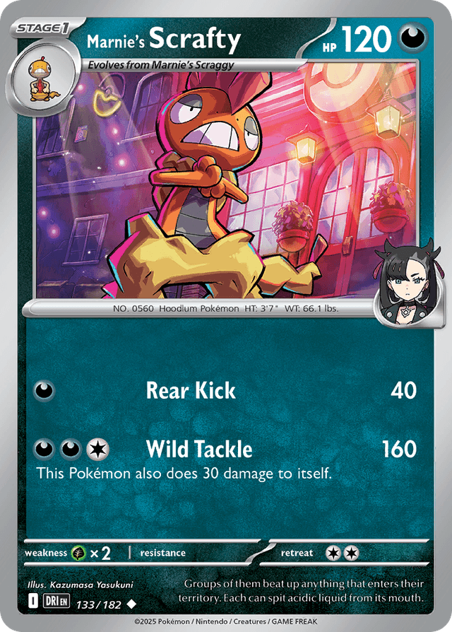 Marnie's Scrafty — Destined Rivals #133