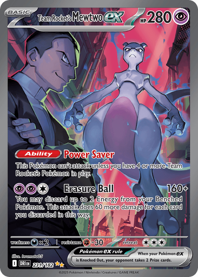 Team Rocket's Mewtwo ex — Destined Rivals #231