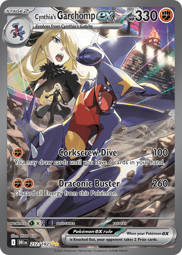 Cynthia's Garchomp ex — Destined Rivals #232