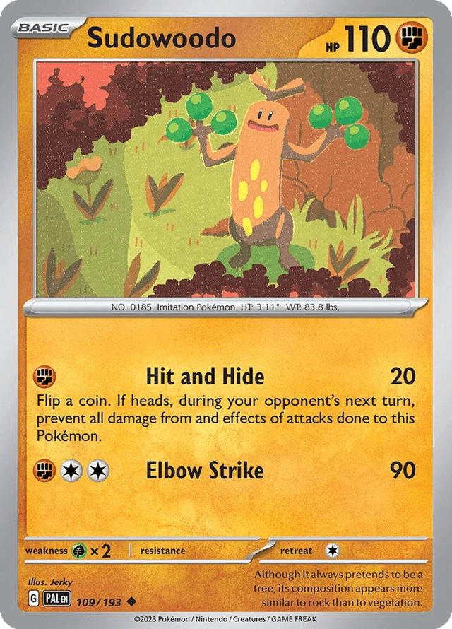 Sudowoodo — Paldea Evolved #109