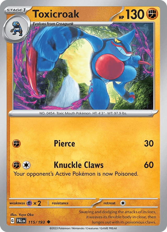 Toxicroak — Paldea Evolved #115