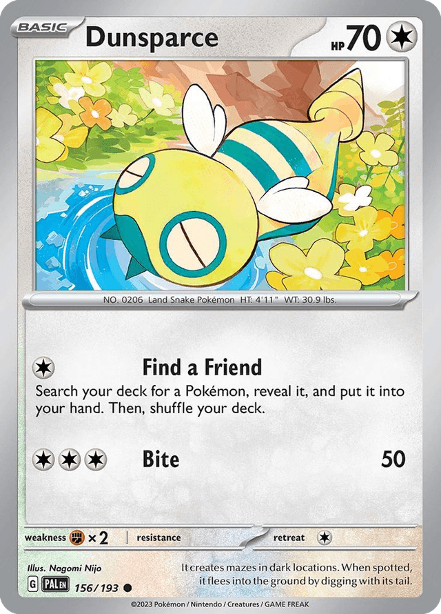 Dunsparce — Paldea Evolved #156