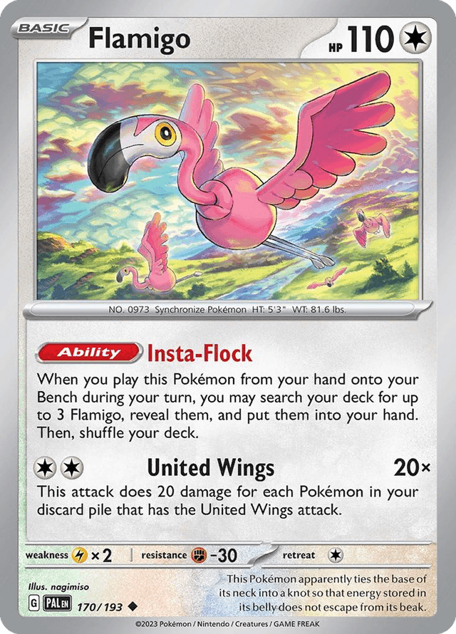 Flamigo — Paldea Evolved #170