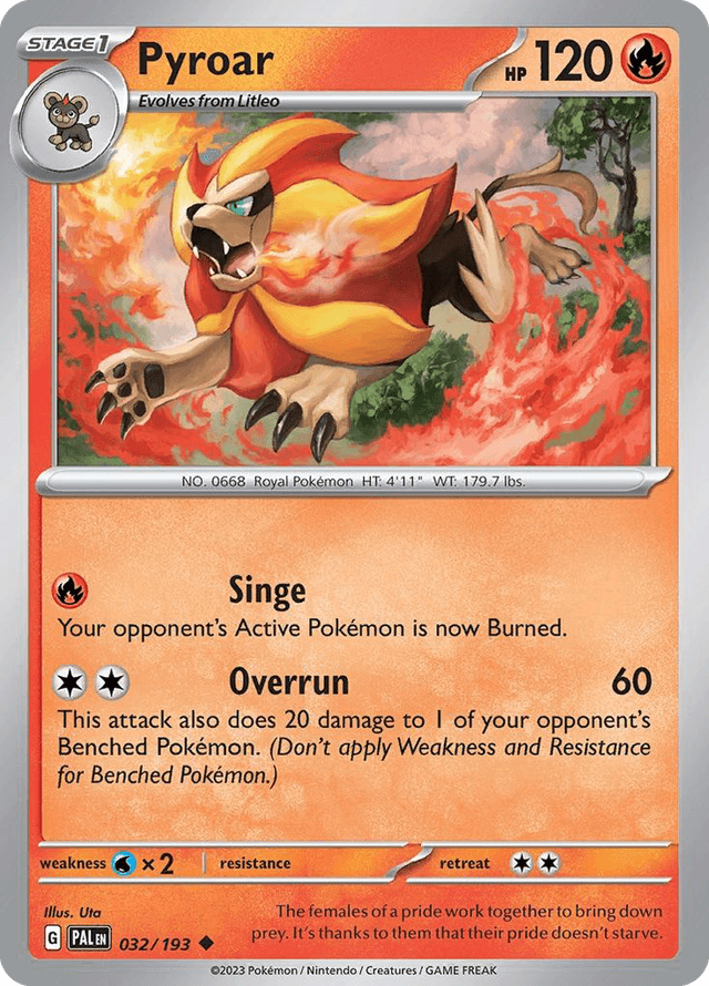 Pyroar — Paldea Evolved #32