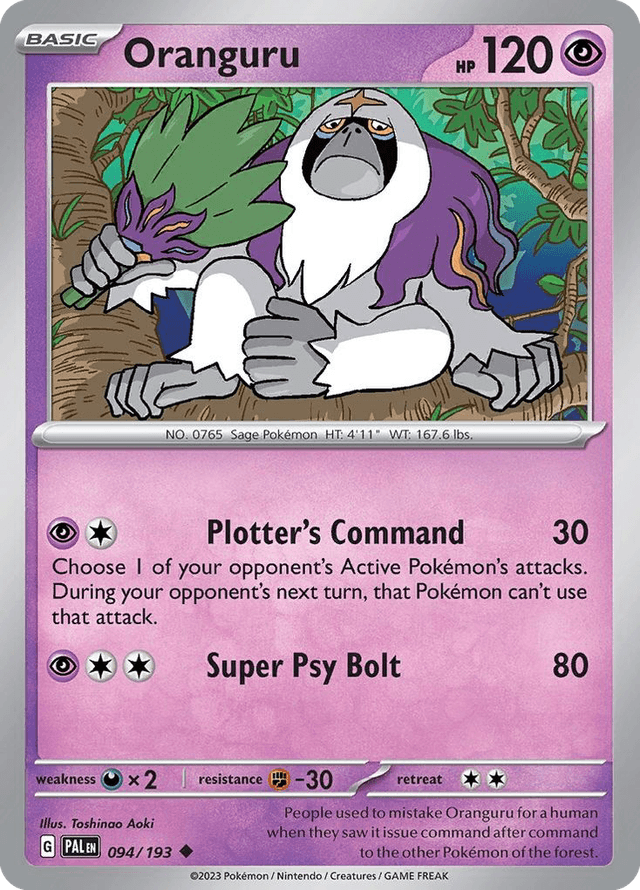 Oranguru — Paldea Evolved #94