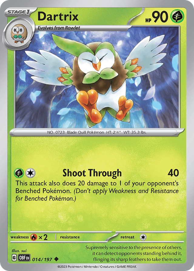 Dartrix — Obsidian Flames #14