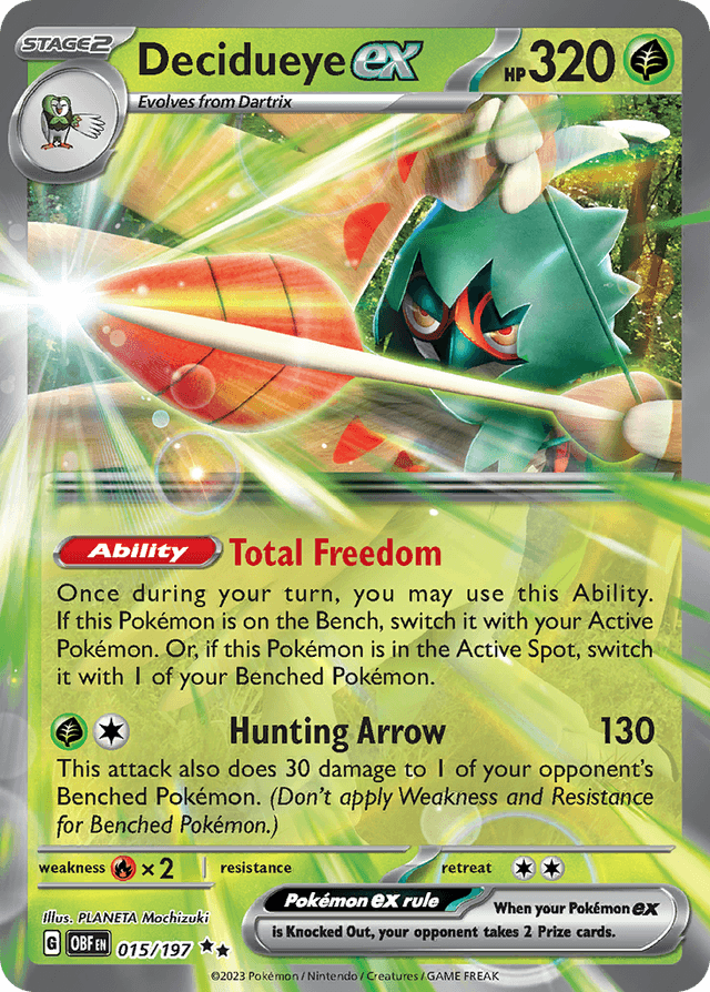 Decidueye ex — Obsidian Flames #15