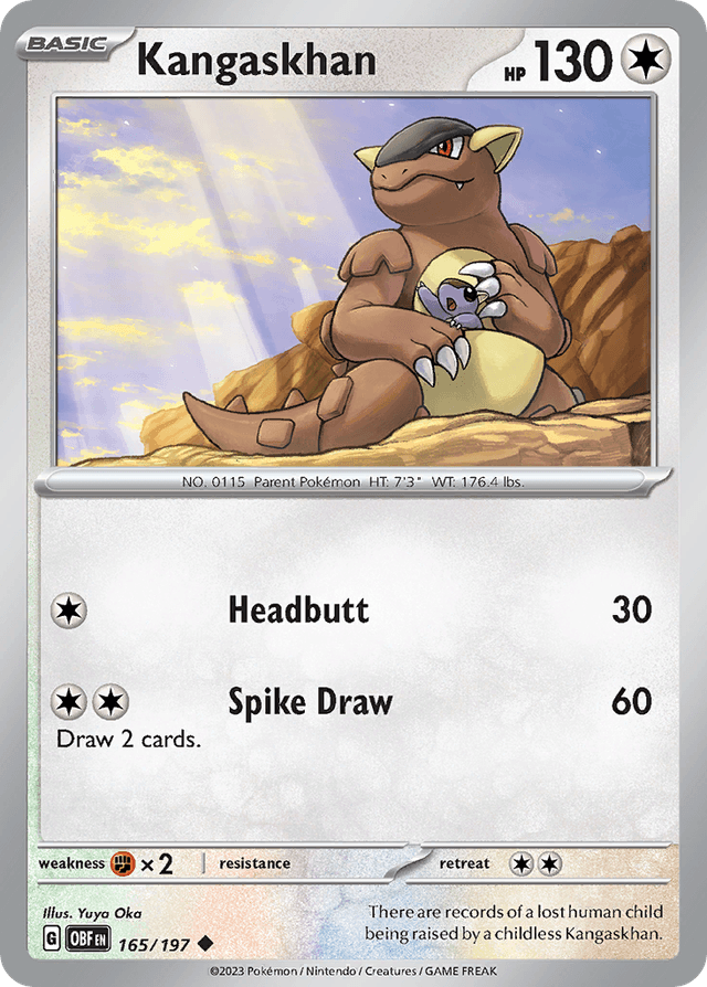 Kangaskhan — Obsidian Flames #165