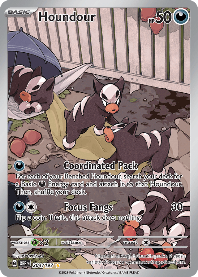 Houndour — Obsidian Flames #204