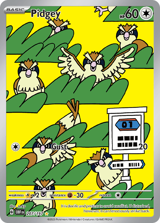 Pidgey — Obsidian Flames #207