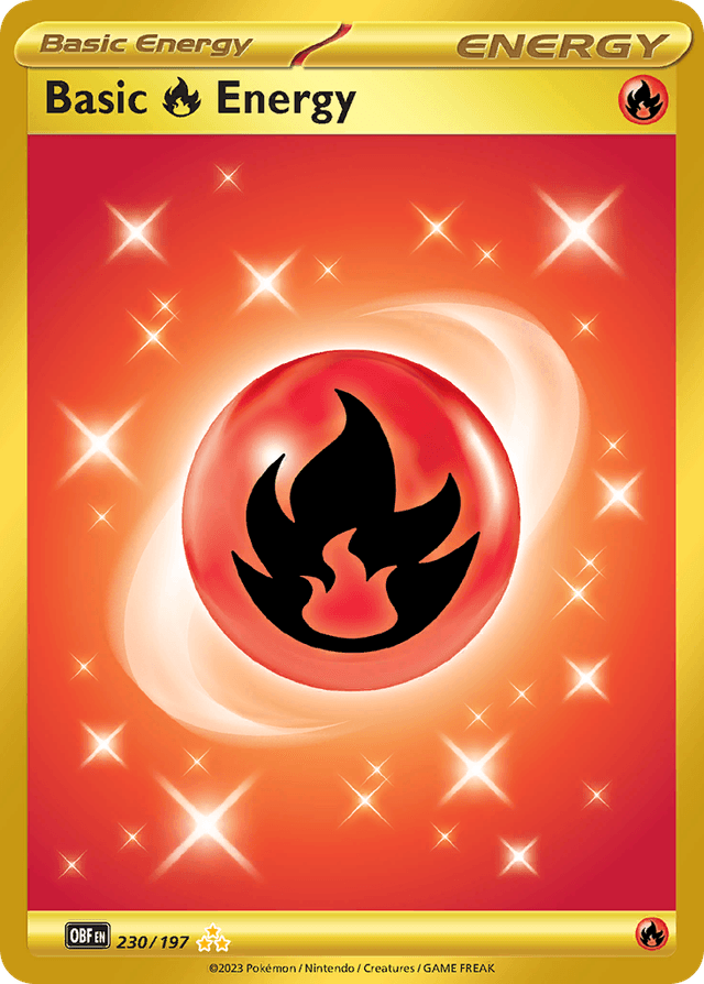 Basic Fire Energy — Obsidian Flames #230