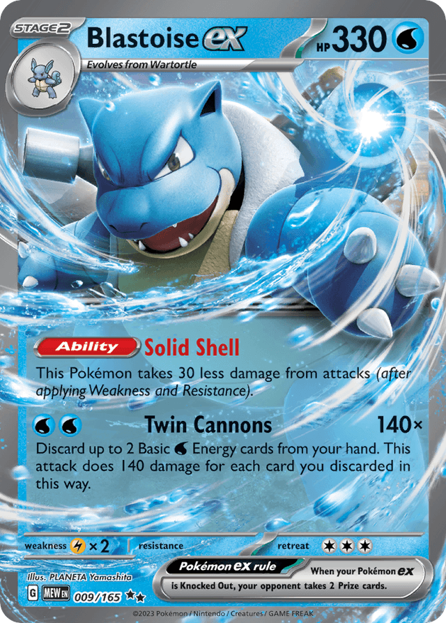 Blastoise ex — 151 #9