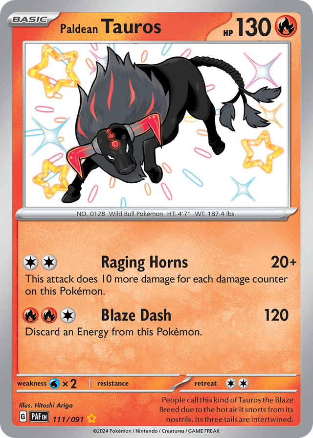 Paldean Tauros — Paldean Fates #111