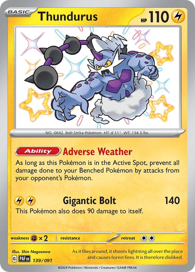 Thundurus — Paldean Fates #139