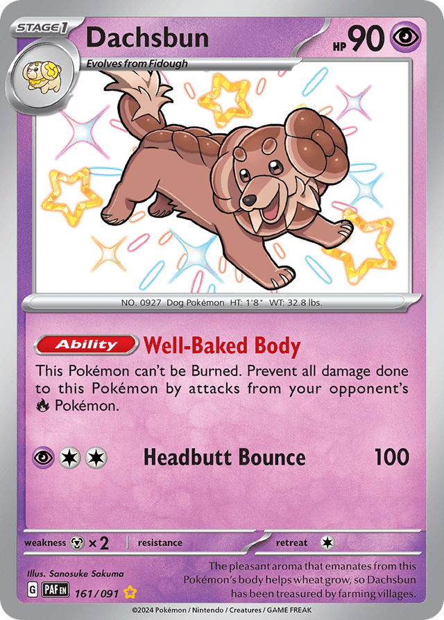 Dachsbun — Paldean Fates #161