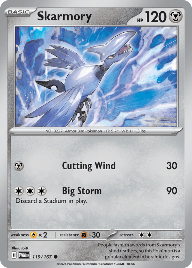 Skarmory — Twilight Masquerade #119