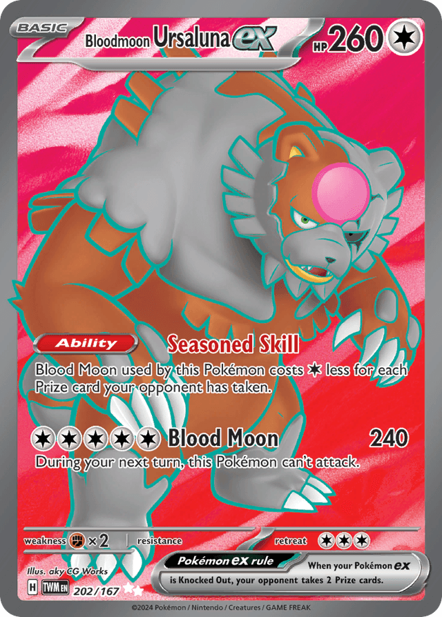Bloodmoon Ursaluna ex — Twilight Masquerade #202