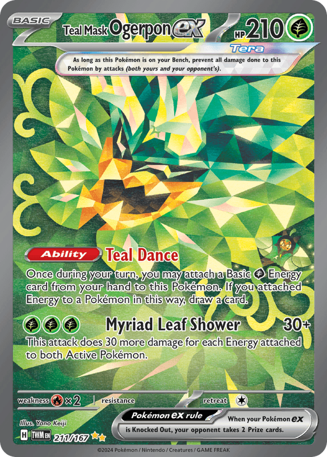 Teal Mask Ogerpon ex — Twilight Masquerade #211