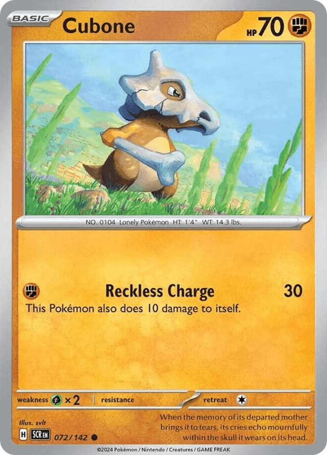 Cubone — Stellar Crown #72