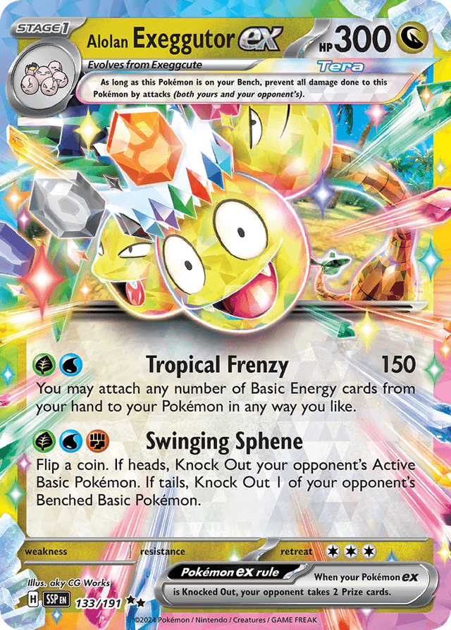 Alolan Exeggutor ex — Surging Sparks #133