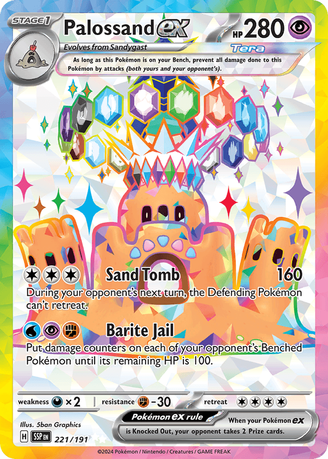 Palossand ex — Surging Sparks #221