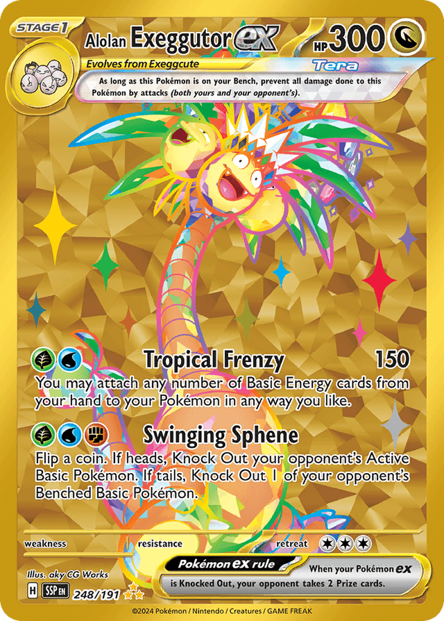 Alolan Exeggutor ex — Surging Sparks #248