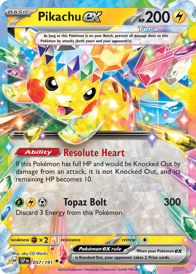 Pikachu ex — Surging Sparks #57