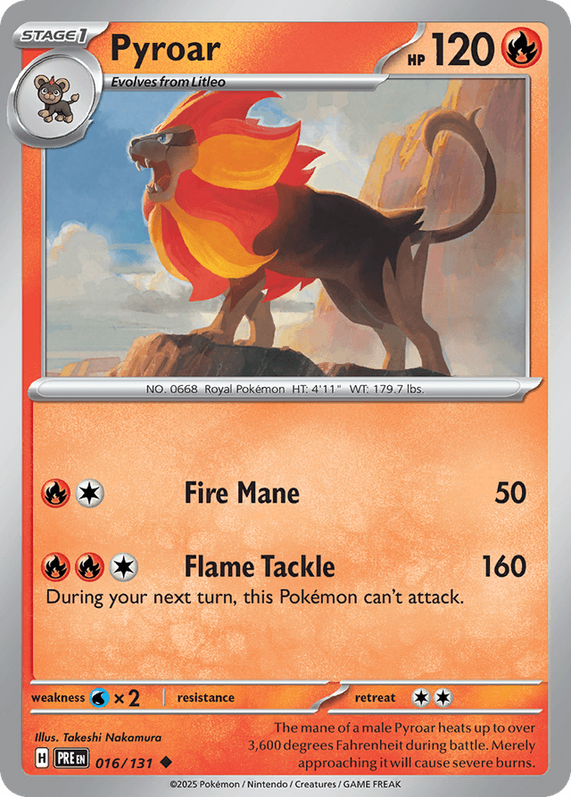 Pyroar — Prismatic Evolutions #16