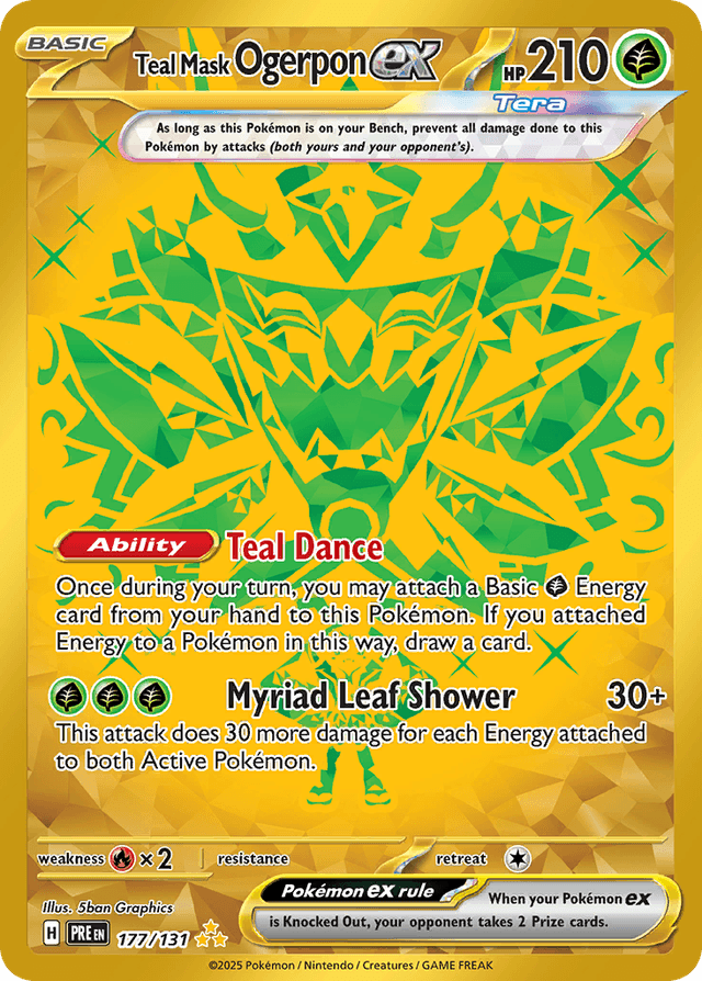Teal Mask Ogerpon ex — Prismatic Evolutions #177