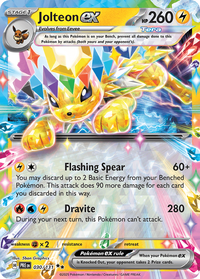 Jolteon ex — Prismatic Evolutions #30